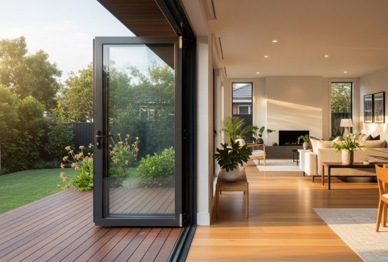 Melbourne home interior during golden hour